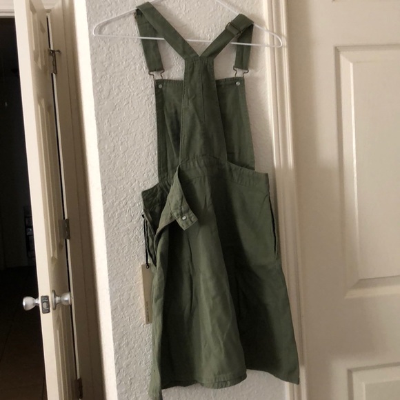 Olive Overall Dress - Picture 2 of 2